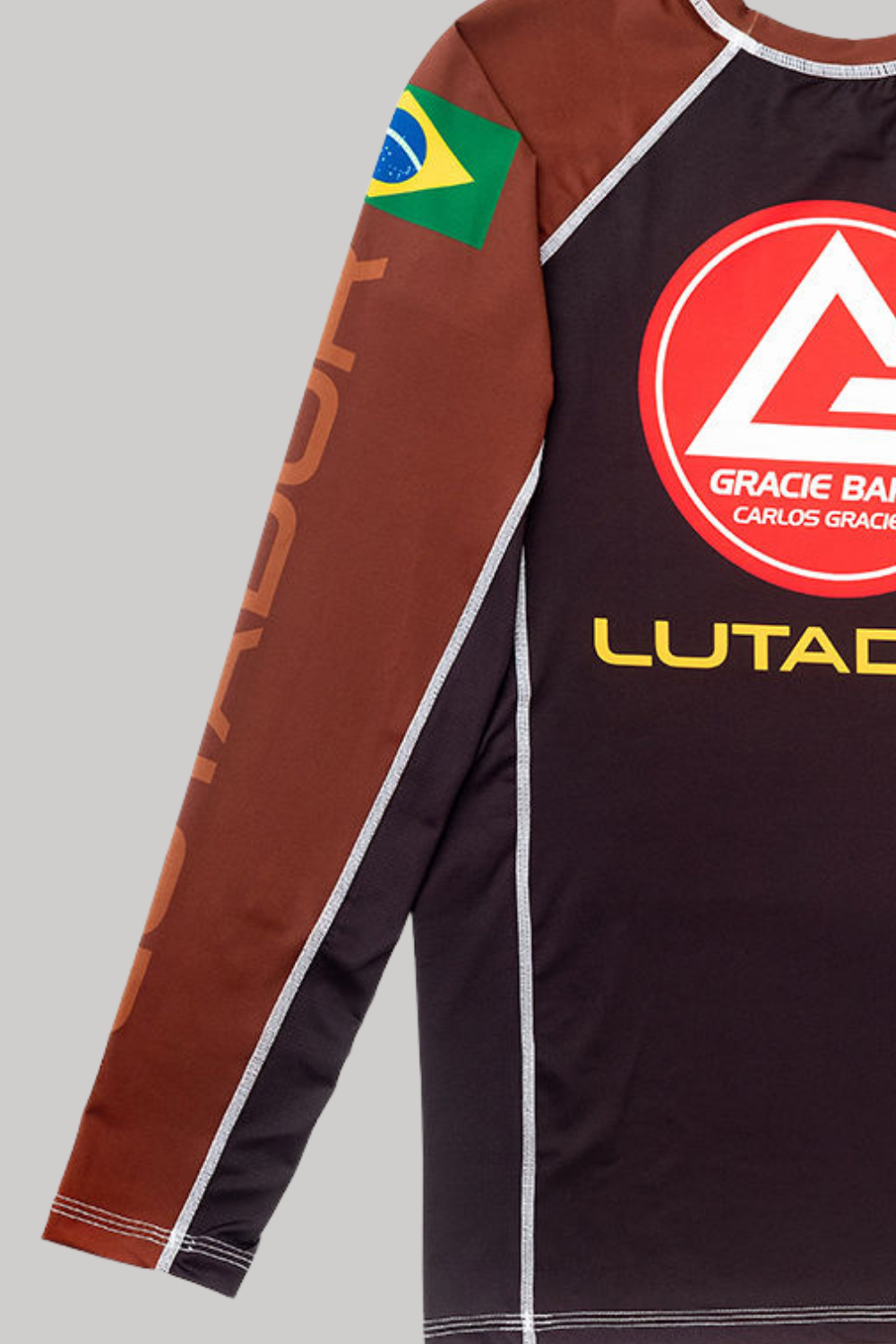 Rashguard Ranqueada M/L Lutador - Marrom