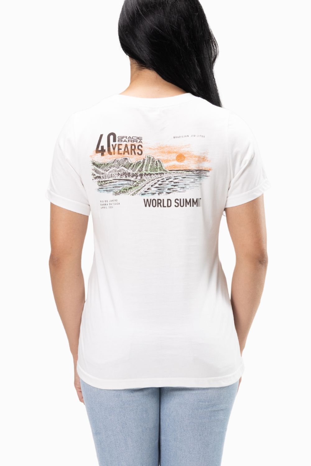 Camiseta GB World Summit Feminina - Off White
