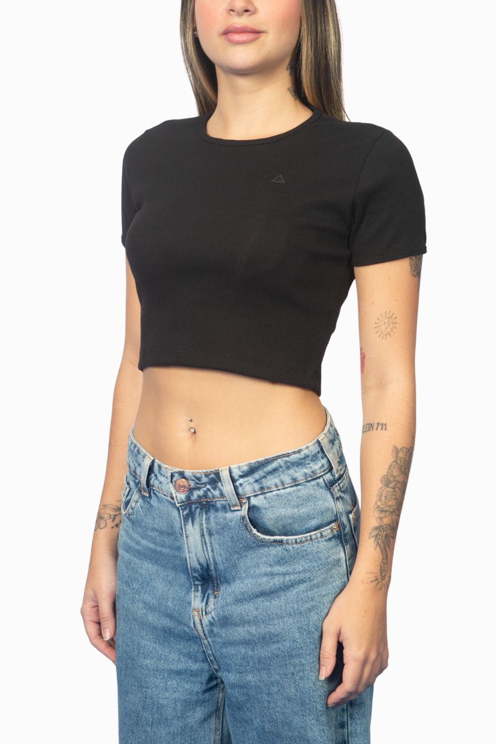 Cropped Legacy Canelado - Preto