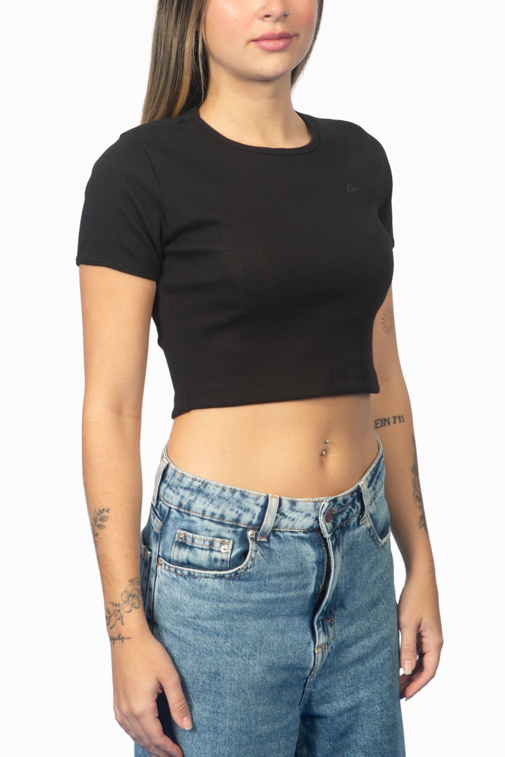 Cropped Legacy Canelado - Preto