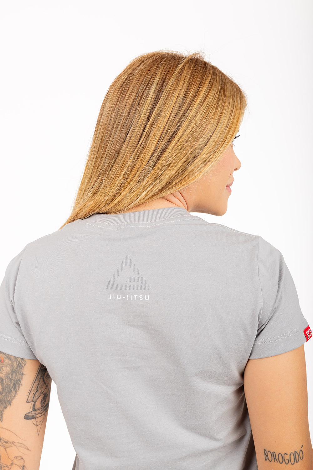 Camiseta Feminina Emblem - Cinza Claro