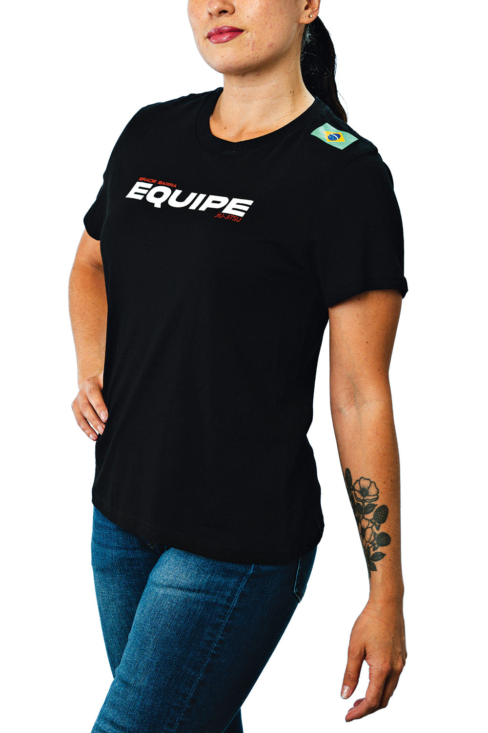 Camiseta Feminina Equipe- Preta