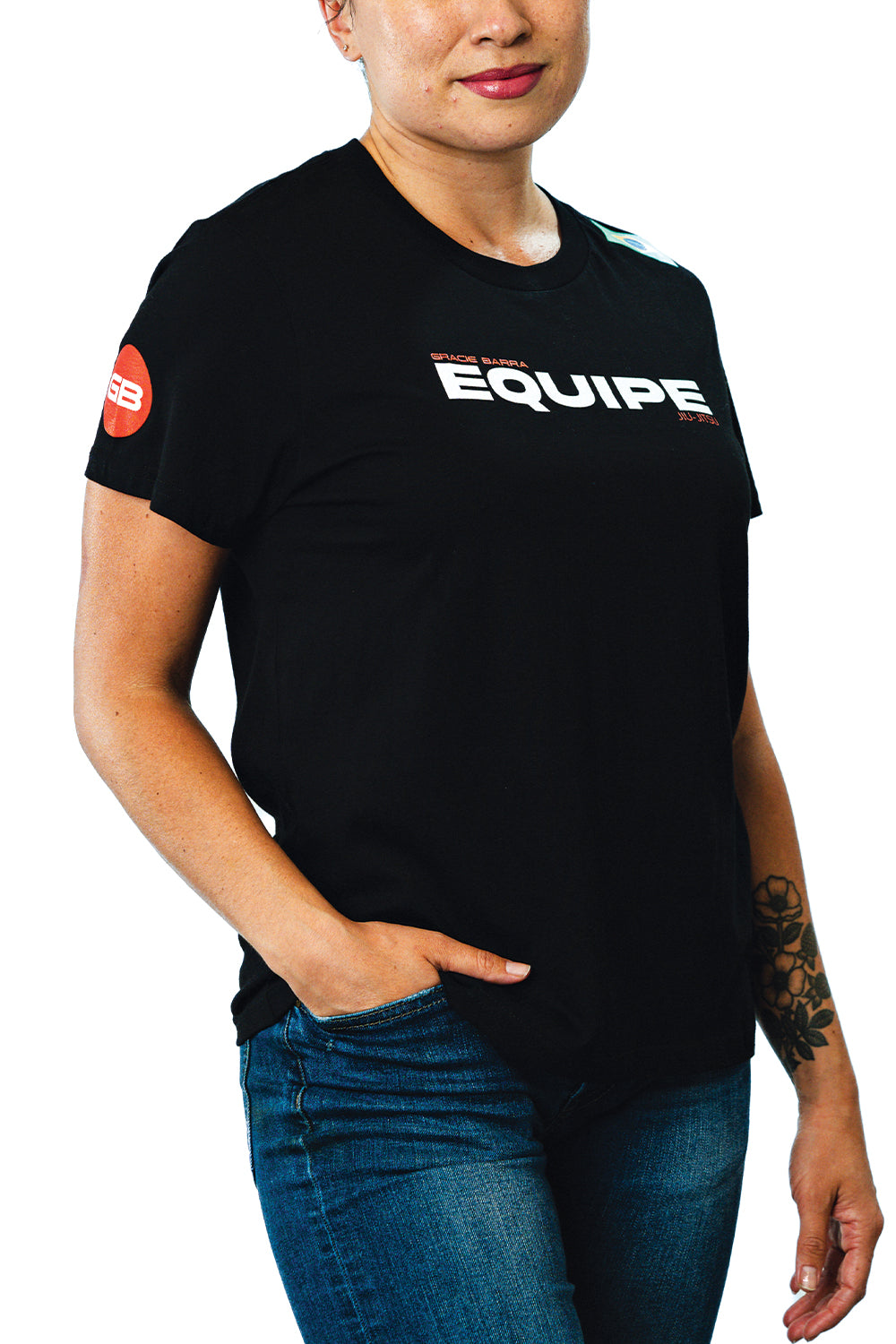 Camiseta Feminina Equipe- Preta