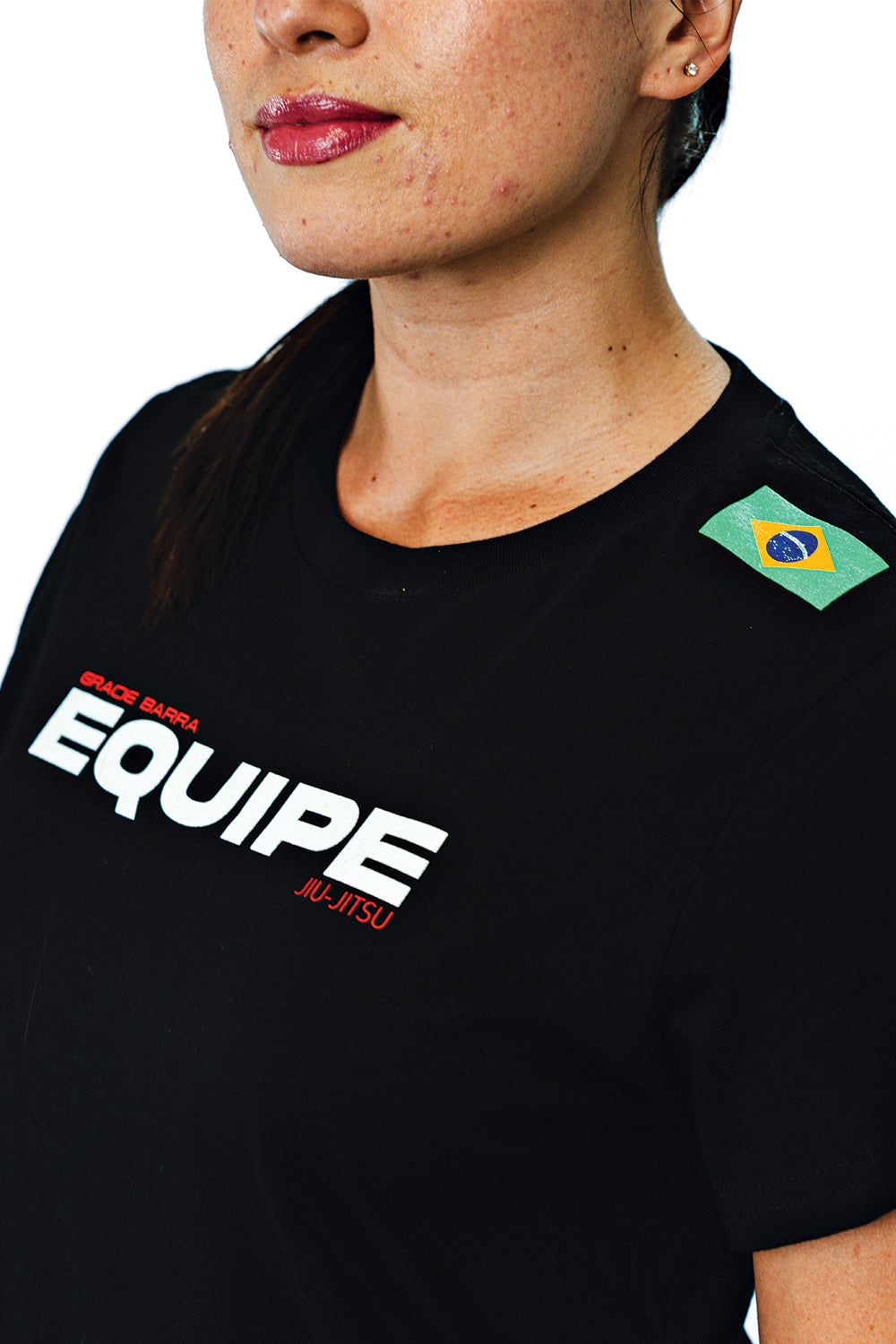 Camiseta Feminina Equipe- Preta