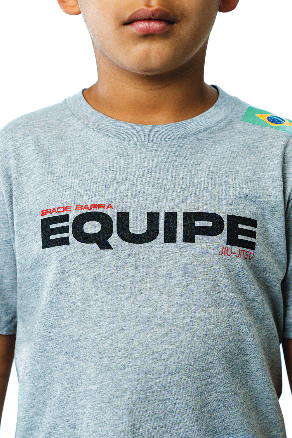 Camiseta Infantil Equipe- Cinza Mescla