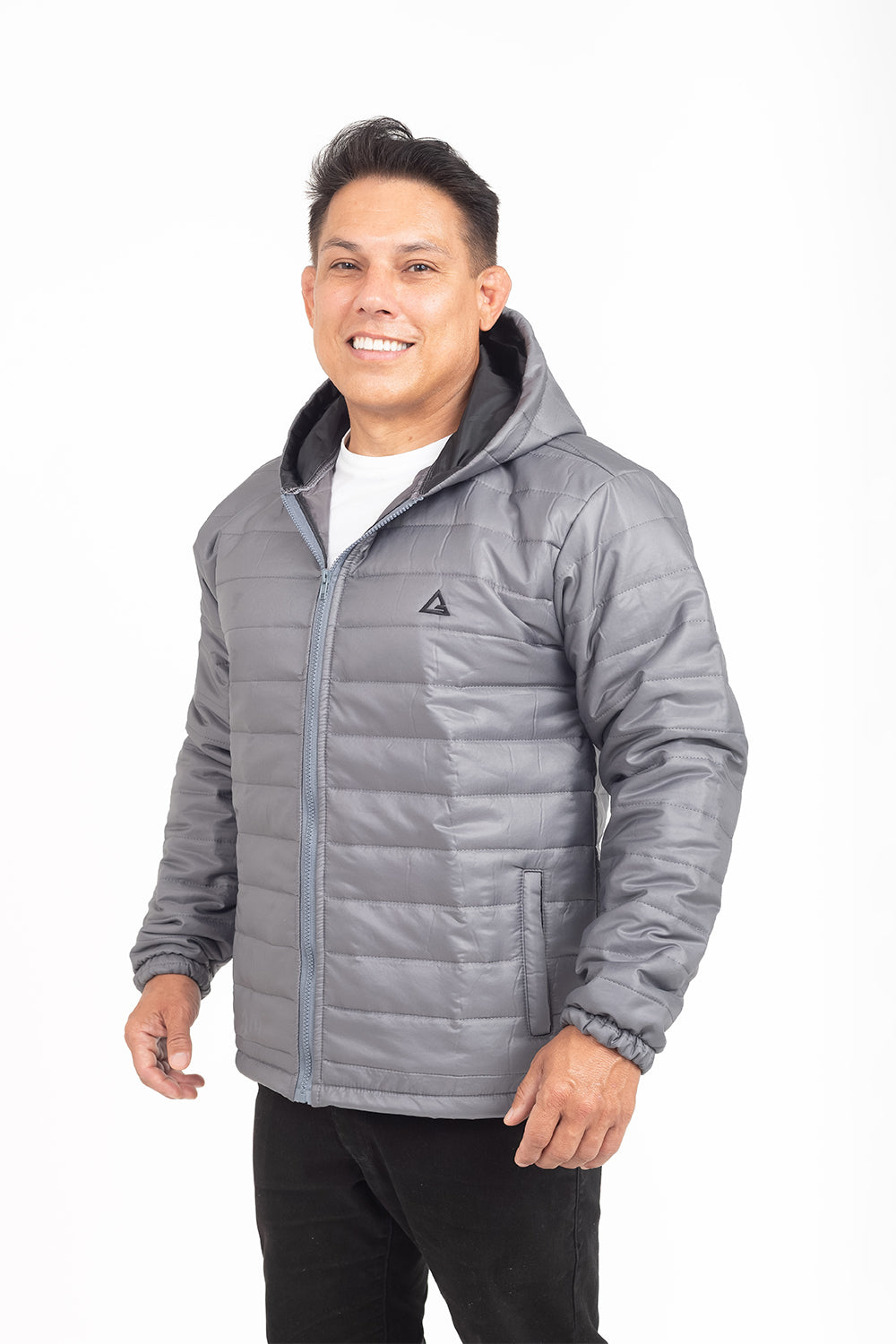Jaqueta Puffer Tech Flow - Cinza