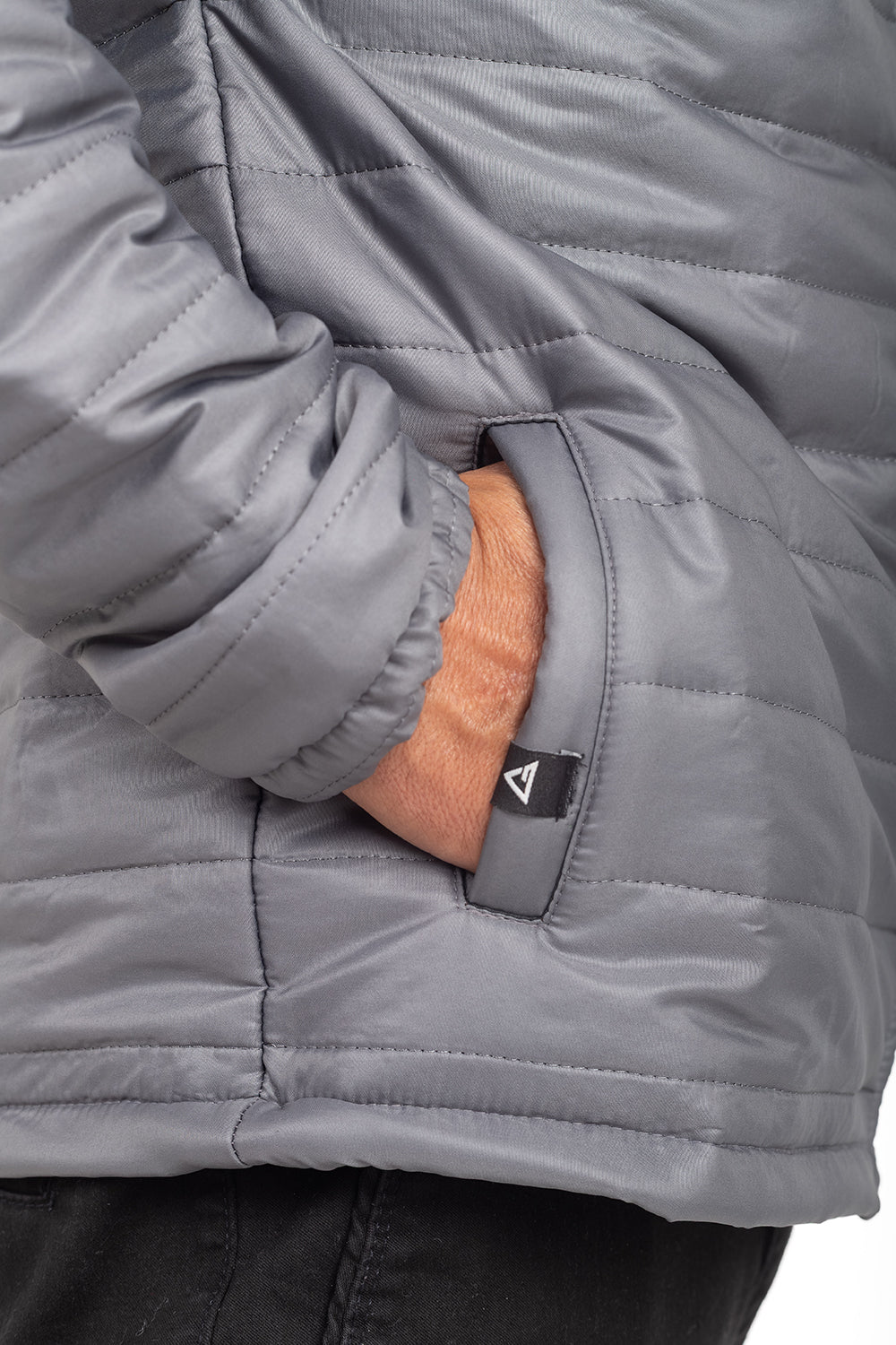 Jaqueta Puffer Tech Flow - Cinza