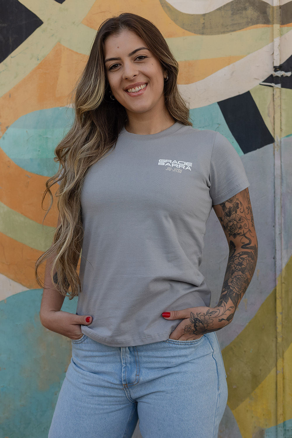Camiseta Tactical Feminina - Cinza